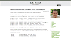 Desktop Screenshot of blog.lukebennett.com