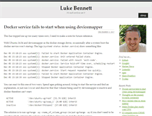 Tablet Screenshot of blog.lukebennett.com